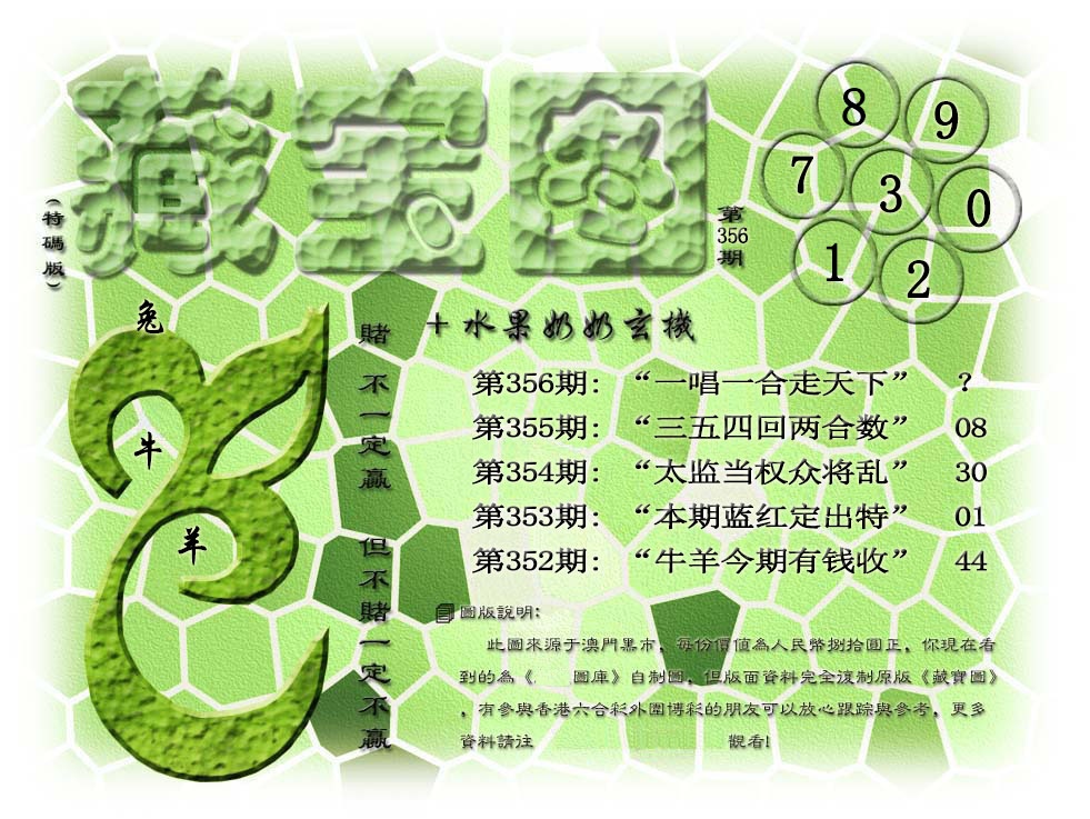 356期(水果奶奶藏宝图)正版[图]