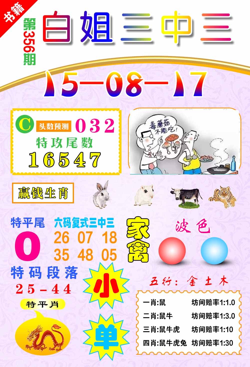 356期澳门白姐锦囊[图]