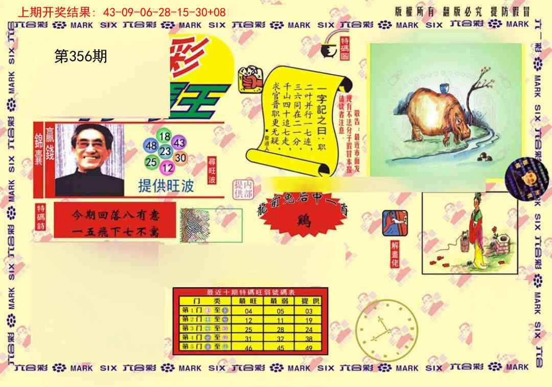 356期心水特码(信封)[图]