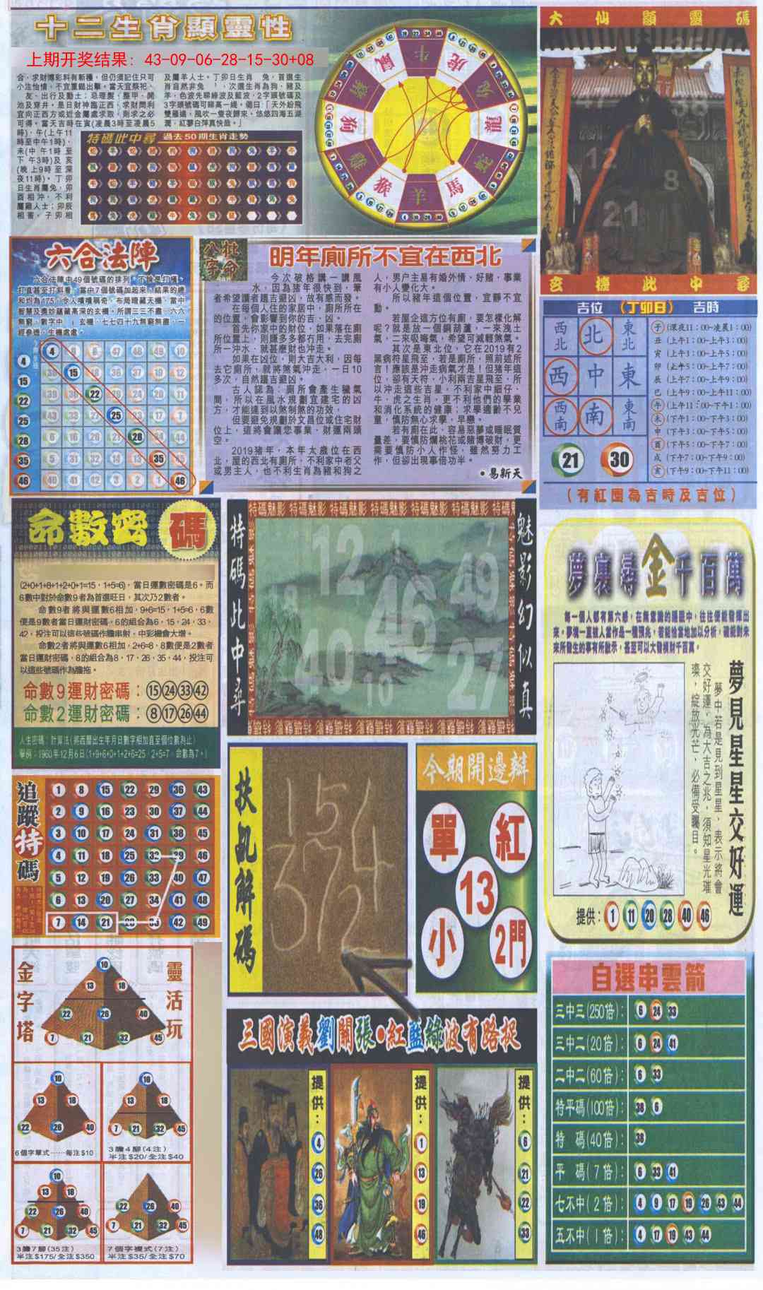 356期新报跑狗-2(背面)[图]
