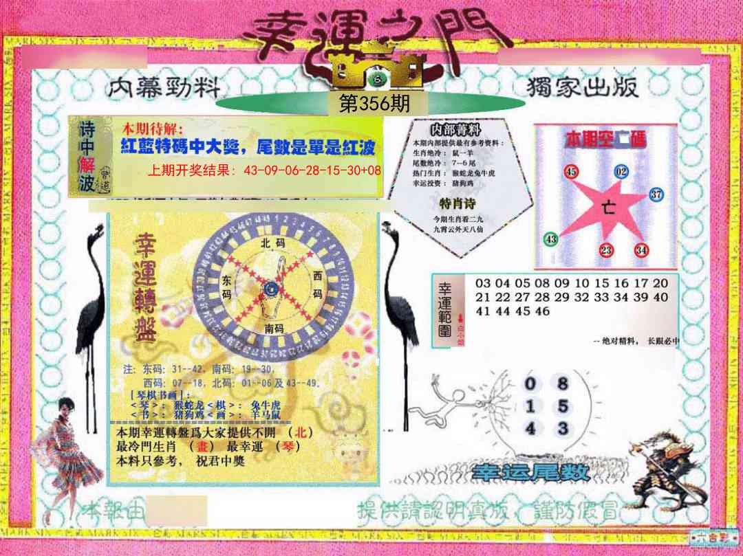 356期幸运之门[图]