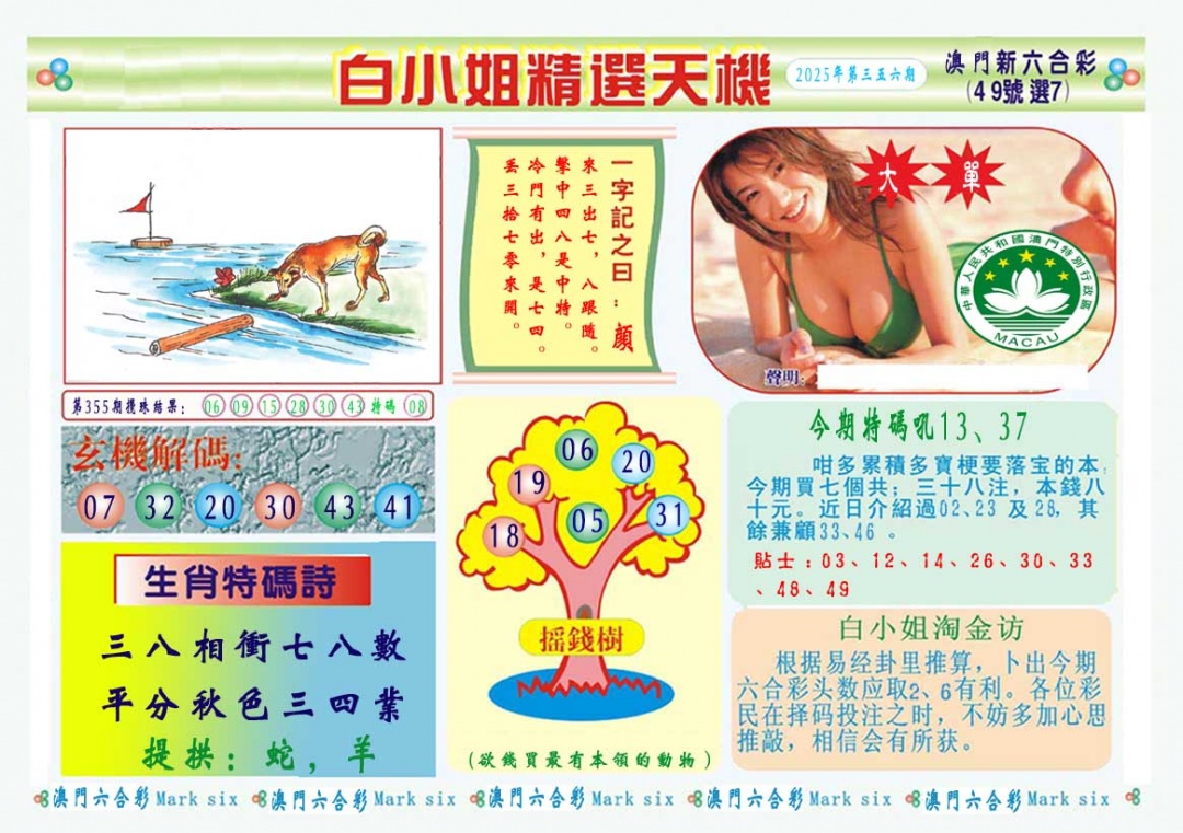 356期白小姐精选玄机A[图]