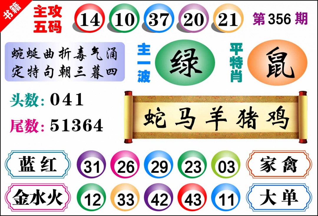 356期澳门主攻五码[图]
