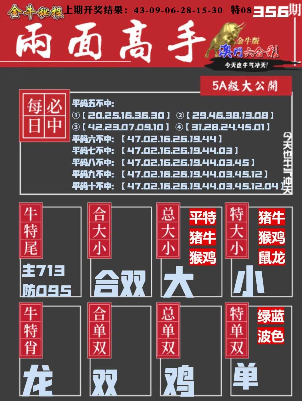 356期金牛两面高手[图]
